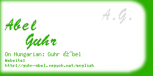 abel guhr business card